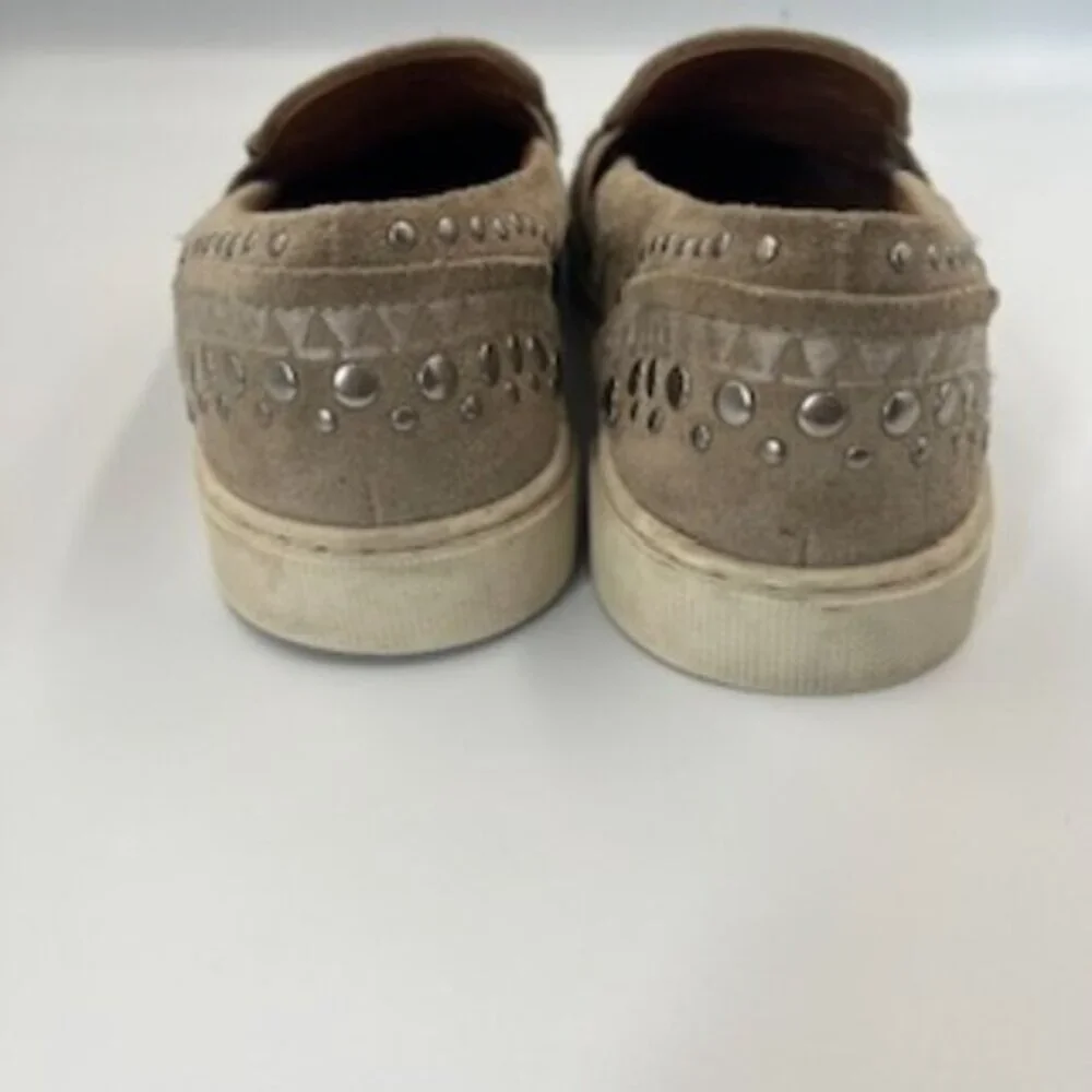 Frye Western Shoes Ivy Embroidered Studded Slip On Loafers Women’s Size 8‎